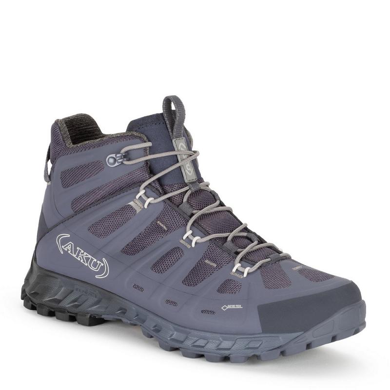 AKU Støvler Herre - Selvatica Mid Gtx Fjellsko Svart Marineblå Norge IZD284193